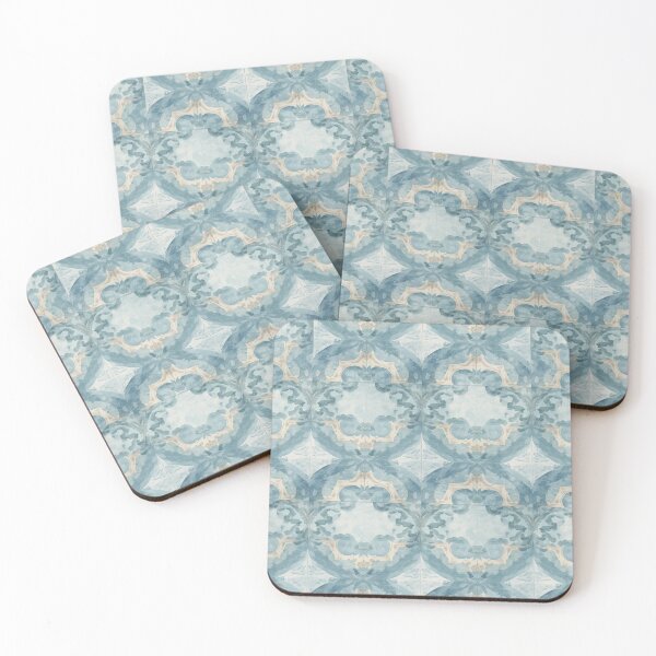 Item preview, Boho Moroccan Blue Tile Pattern | Vintage Mediterranean Ceramic Design designed and sold by poppet103.
