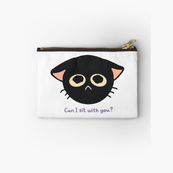 Item preview, Can I Sit With You? Black Cat Pouting designed and sold by Deep Descent.