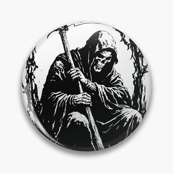 Item preview, Seated Grim Reaper Silhouette Poster designed and sold by Matinez Pink.