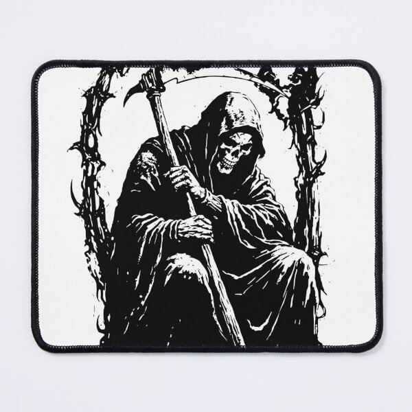 Item preview, Seated Grim Reaper Silhouette Poster designed and sold by Matinez Pink.