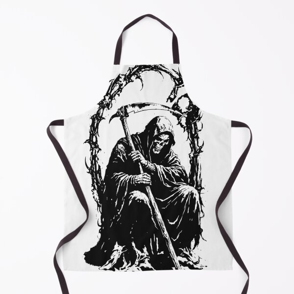 Item preview, Seated Grim Reaper Silhouette Poster designed and sold by Matinez Pink.