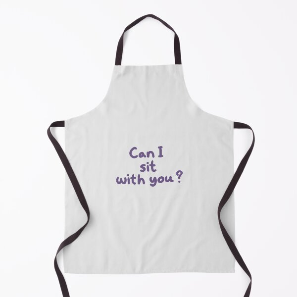 Item preview, Can I Sit With You? Minimalist Quote Text designed and sold by Deep Descent.
