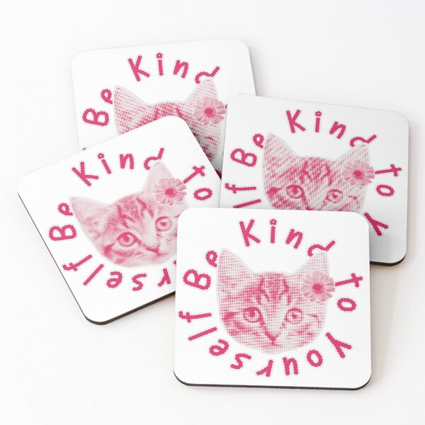 Item preview, Be Kind to Yourself Cat Flower designed and sold by YQvibe Studio.