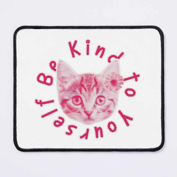 Item preview, Be Kind to Yourself Cat Flower designed and sold by YQvibe Studio.