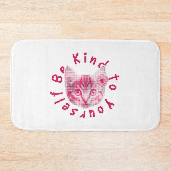 Item preview, Be Kind to Yourself Cat Flower designed and sold by YQvibe Studio.