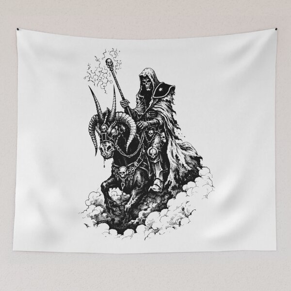 Item preview, Grim Reaper on a Throne of Skulls Poster designed and sold by Matinez Pink.