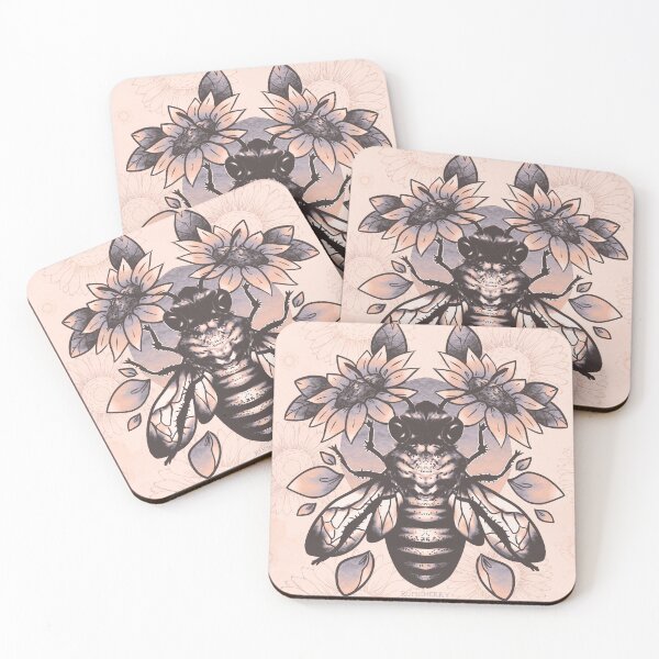 Item preview, honeybee (pastel) designed and sold by Rumcherry Art.
