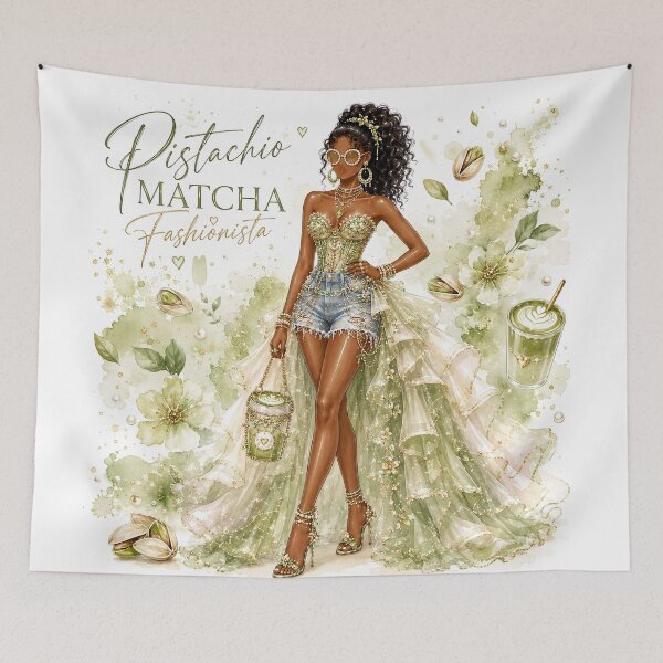 Item preview, Pistachio Matcha Fashionista Wall Art designed and sold by K3DreamKreations .