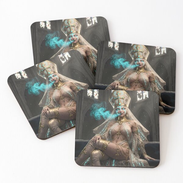 Item preview, White Priestess of the Blue Light designed and sold by GalleryBrisArt.