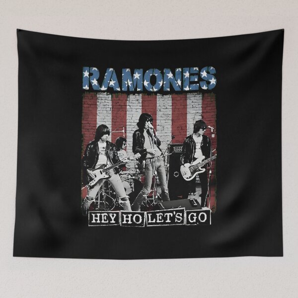 Item preview, Ramoness Hey Ho Lets Go USA Flag Punk Rock designed and sold by ZA3ZA3FIRE.