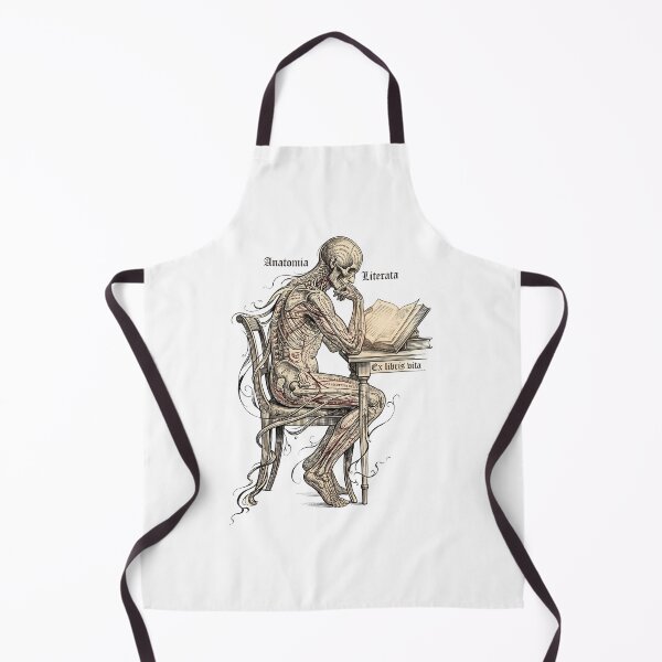 Item preview, Ex Libris Vita , Anatomical Scholar Dark Academia Art Print designed and sold by NullSpacePrints.