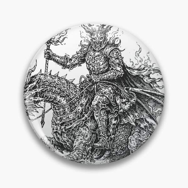 Item preview, Horned Demon Knight Riding a Dragon Poster designed and sold by Matinez Pink.