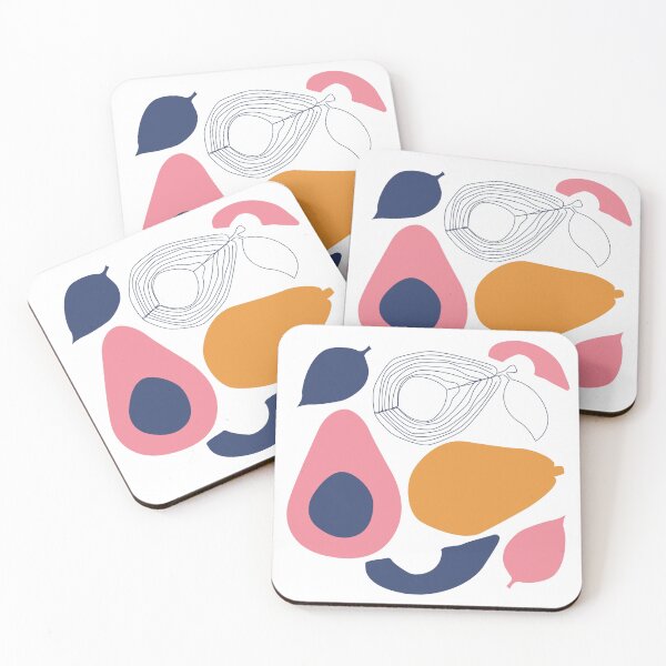 Item preview, Modern Abstract Fruit Shapes Pattern | Minimalist Botanical Art designed and sold by LunaVales.