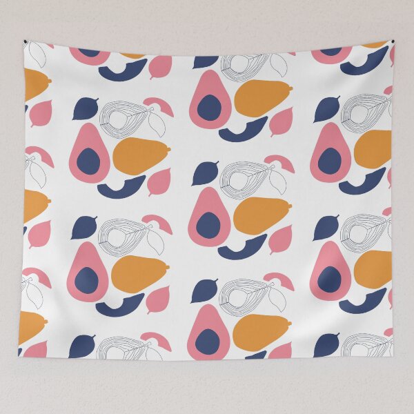 Item preview, Modern Abstract Fruit Shapes Pattern | Minimalist Botanical Art designed and sold by LunaVales.