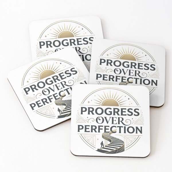 Item preview, Premium Progress Over Perfection Luxury Typography Motivational T-Shirt Design designed and sold by Ponsak.