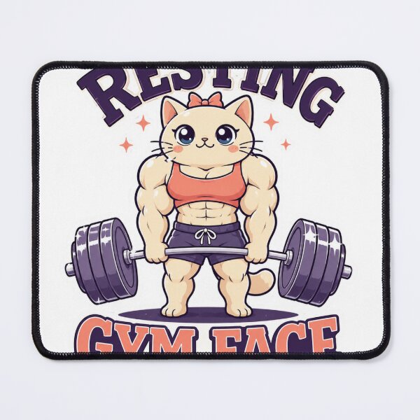 Item preview, Resting Gym Face Funny Muscular Cat Fitness designed and sold by Digistore1221.