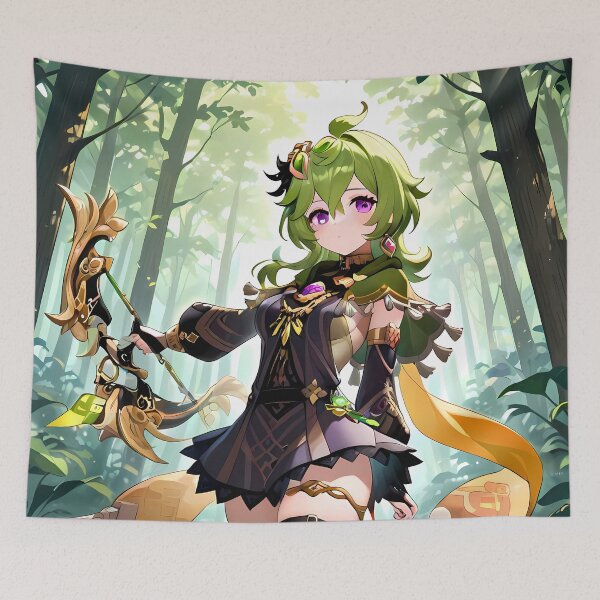 Item preview, Collei Genshin Impact Forest Archer Stance designed and sold by SuperTeamCanada.
