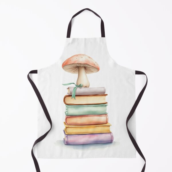 Item preview, Watercolor Mushroom Balanced on Pastel Books designed and sold by Vida e Arte.