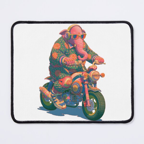 Item preview, Ganesha Chopper Motorcycle Neon Pop Art Biker designed and sold by PANNARUK THAILAND.