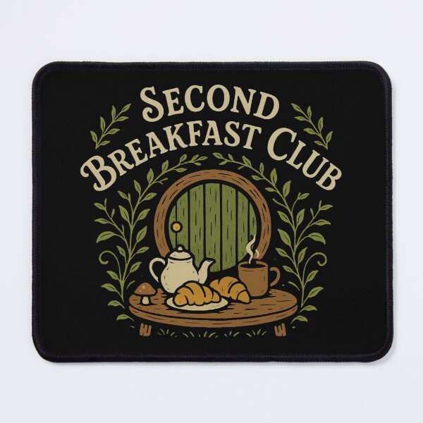 Item preview, Second Breakfast Club Hobbit Fellowship Quote designed and sold by lesqiana.