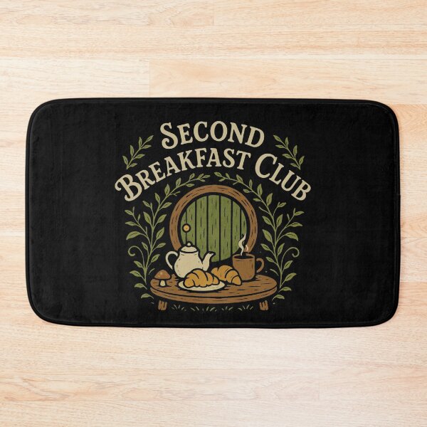 Item preview, Second Breakfast Club Hobbit Fellowship Quote designed and sold by lesqiana.