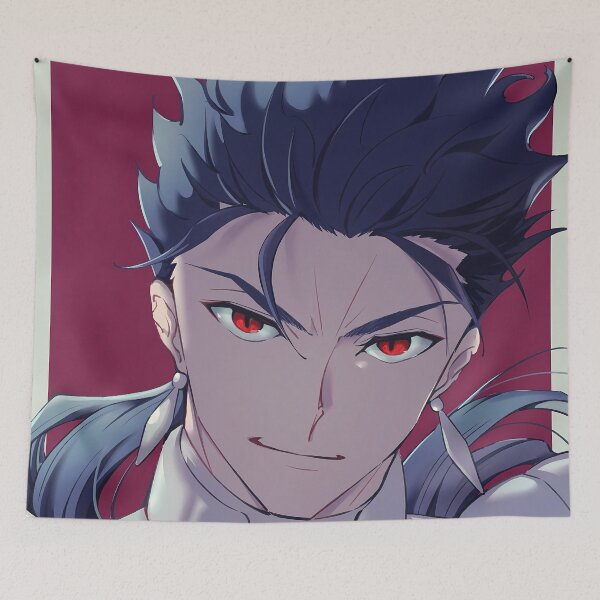 Item preview, Lancer Fate Stay Night Crimson Closeup Stare designed and sold by SuperTeamCanada.
