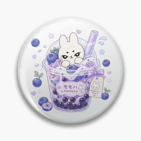 Item preview, Kawaii Blueberry Bunny Bubble Tea designed and sold by kokoriiland.