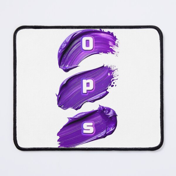 Item preview, OPS Purple Neon Brushstroke Streetwear Graphic designed and sold by rich-moda.