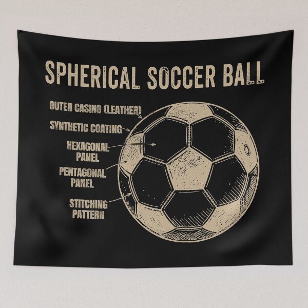 Item preview, Vintage Spherical Soccer Ball Blueprint.  designed and sold by EunsooLee.