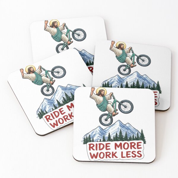 Item preview, Funny Jesus Cyclist designed and sold by yunamaliskova.
