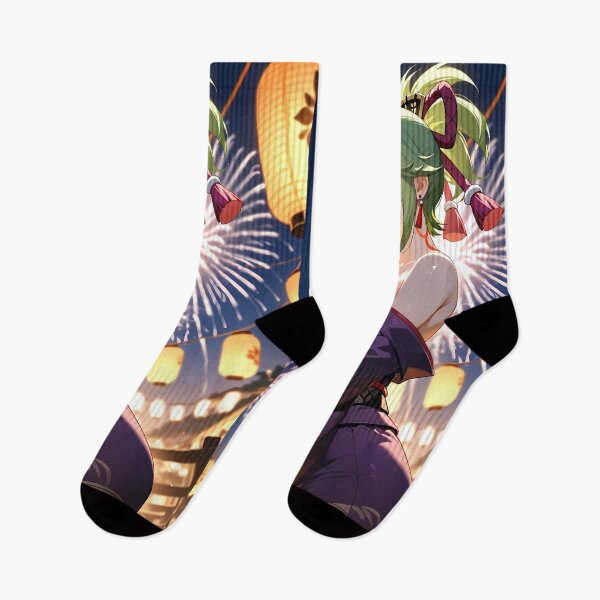 Item preview, Kuki Shinobu Genshin Impact Festival Night With Fireworks And Lanterns designed and sold by SuperTeamCanada.