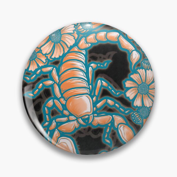 Item preview, scorpion & desert sunflowers (tropical) designed and sold by Rumcherry Art.