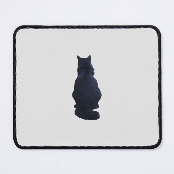 Item preview, Fluffy Black Domestic Longhair Cat From Behind Photo designed and sold by Deep Descent.