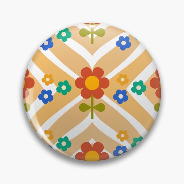 Item preview, 70's Groovy Flower with wavy Pattern designed and sold by shazdesign24.