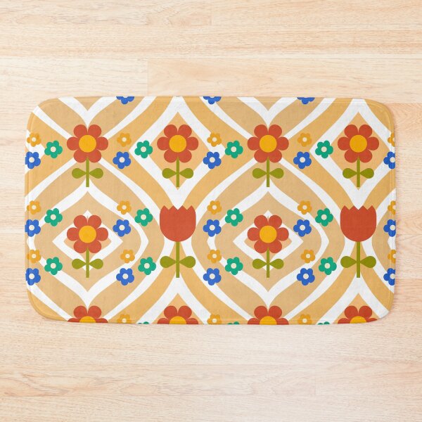 Item preview, 70's Groovy Flower with wavy Pattern designed and sold by shazdesign24.