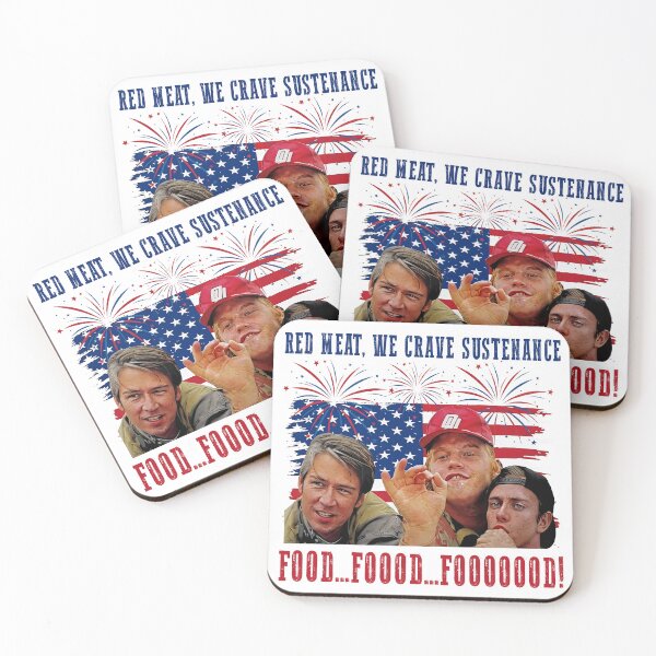 Item preview, Red Meat We Crave Sustenance Food Food Fooooood 4th of July designed and sold by DropTheChan.