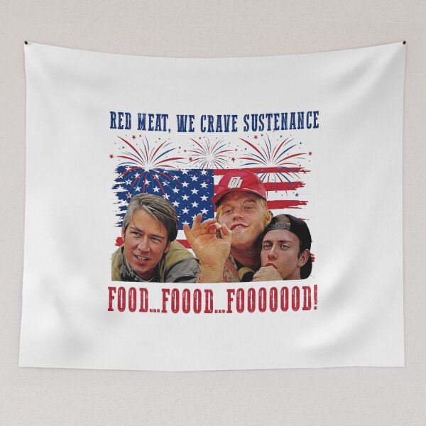 Item preview, Red Meat We Crave Sustenance Food Food Fooooood 4th of July designed and sold by DropTheChan.