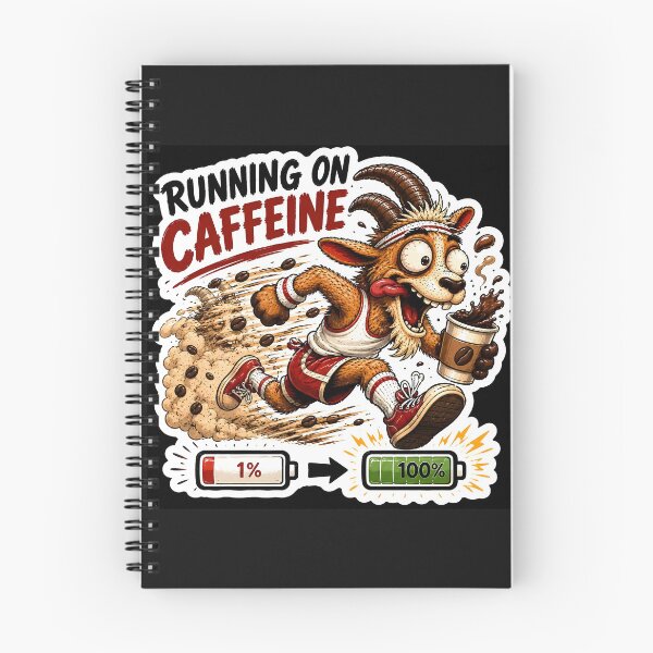 Item preview, Funny Coffee Goat Sticker Pack Vol 1- ⁠Funny Running on Caffeine Coffee Goat designed and sold by Easternpantry.