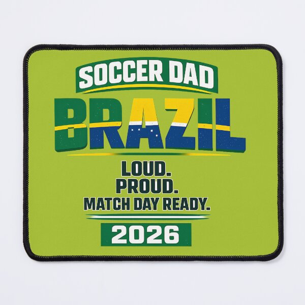 Item preview, Brazil Soccer Dad 2026 | Football Dad World Cup Fan Design, Loud,Proud, Match Day Ready, Soccer Dad Gift For Father, Match Day Brazil Fan Tee, Football Dad Shirt designed and sold by VectorJoy.