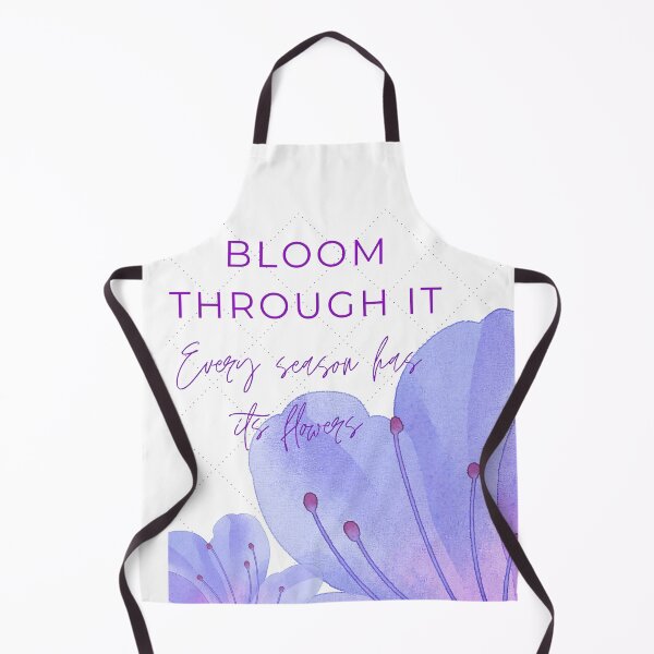 Item preview, Bloom Through It – Purple Floral Motivation designed and sold by Greatimeshop.