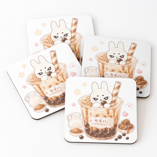 Item preview, Kawaii Brown Sugar Bunny Boba designed and sold by kokoriiland.