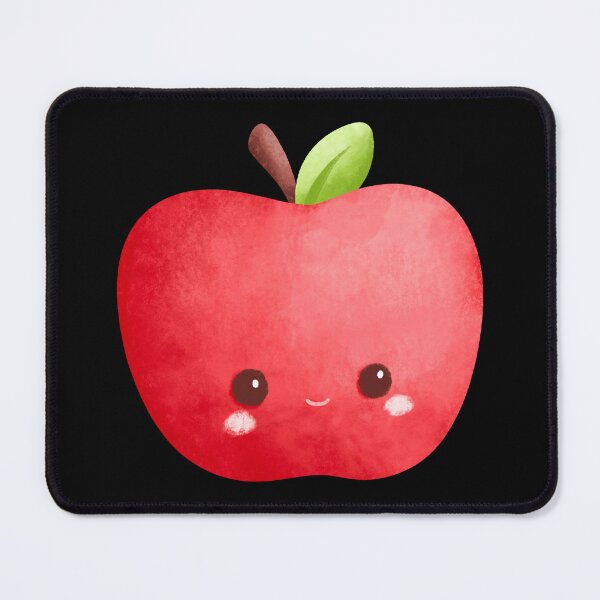 Item preview, Cute Kawaii Watercolor Apple Character Sticker | Adorable Smiling Fruit Illustration designed and sold by FestivityFinds.