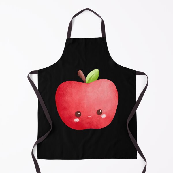 Item preview, Cute Kawaii Watercolor Apple Character Sticker | Adorable Smiling Fruit Illustration designed and sold by FestivityFinds.