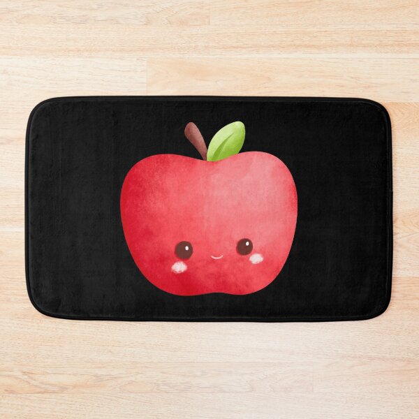 Item preview, Cute Kawaii Watercolor Apple Character Sticker | Adorable Smiling Fruit Illustration designed and sold by FestivityFinds.