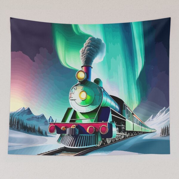 Item preview, Rails of the Northern Lights designed and sold by bb-15artstudio.