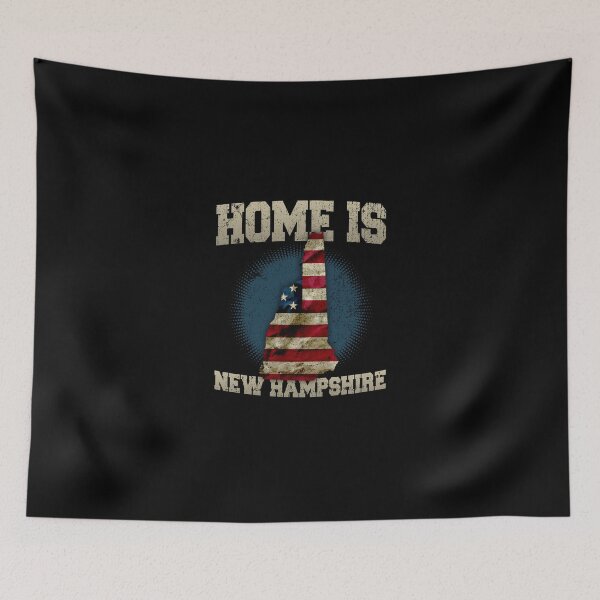 Item preview, Home is New Hampshire USA US map gift unique fans Proud Strong Support designed and sold by djpraxis.