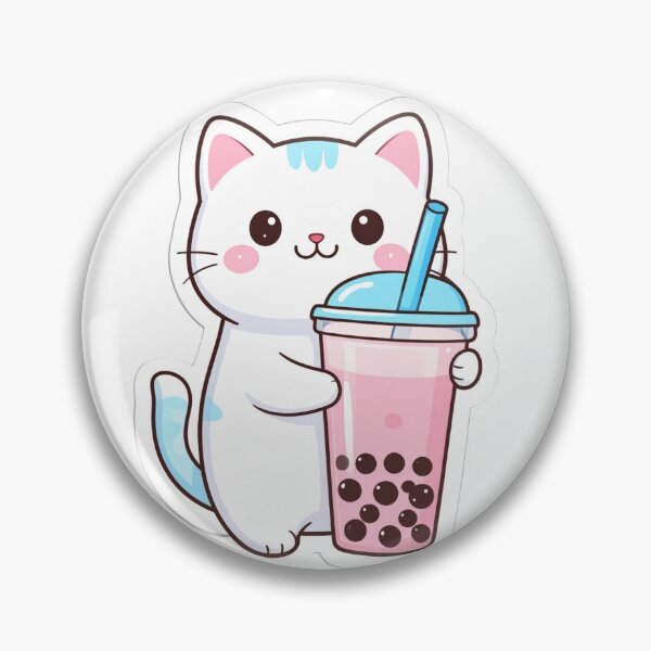 Item preview, Cute Boba Cat Sticker designed and sold by Greatimeshop.
