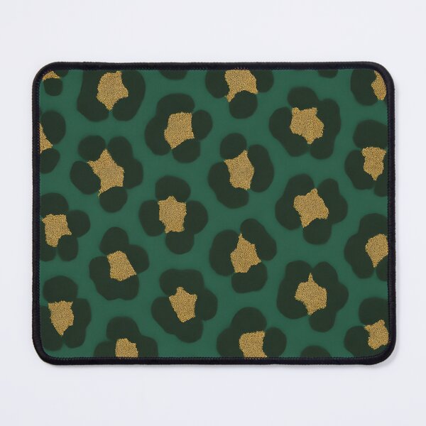 Item preview, Leopard green blue gold animal print pattern background  designed and sold by MonoDigitalArt.