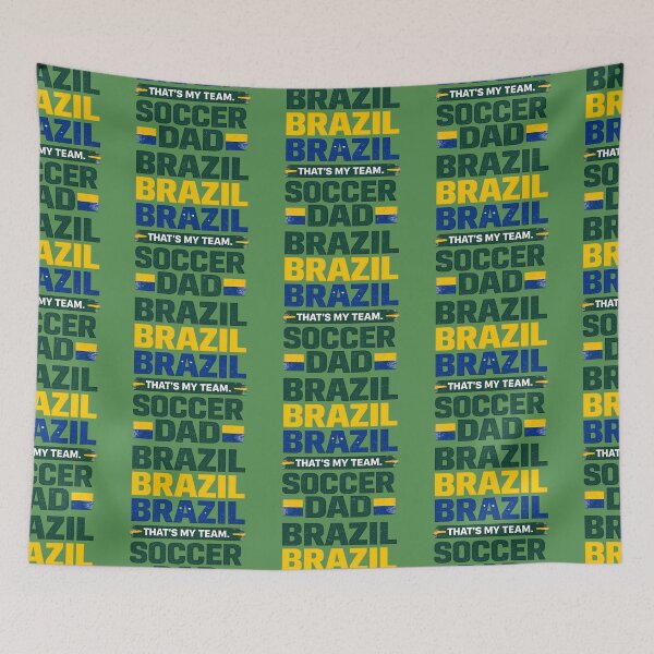 Item preview, Brazil Soccer Dad 2026 | Football Dad World Cup Fan Design, That's my team, Soccer Dad Gift For Father, Match Day Brazil Fan Tee, Football Dad Shirt designed and sold by VectorJoy.