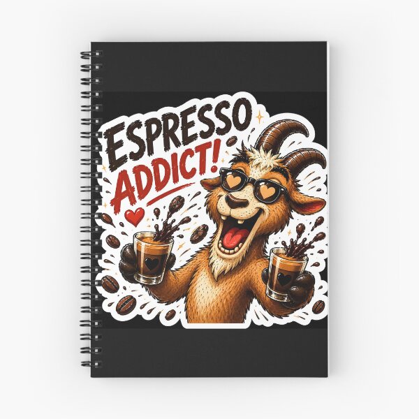 Item preview, Funny Coffee Goat Sticker Pack Vol 1-⁠Espresso Addict Funny Coffee Goat Sticker⁠ designed and sold by Easternpantry.